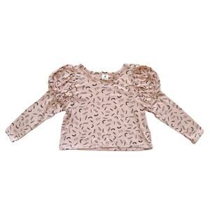 NWOT Stem Confetti Puff Sleeve Tee Size 4